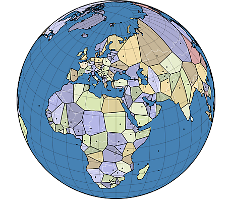 World Capitals Voronoi